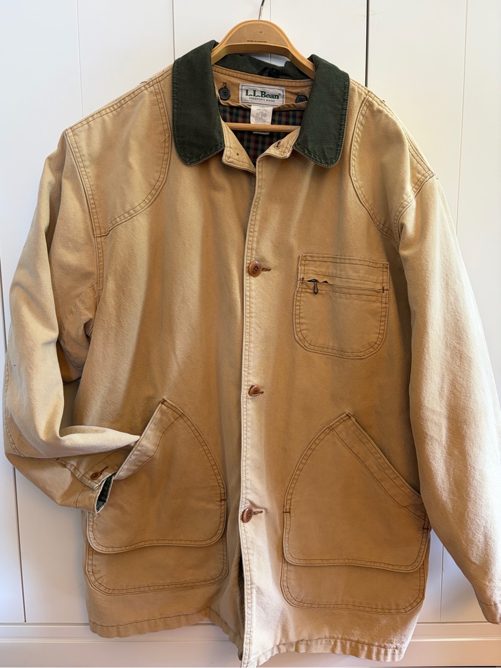 Vintage Made in USA L.L. Bean Field Coat Chore Fully Lined Barn Jacket